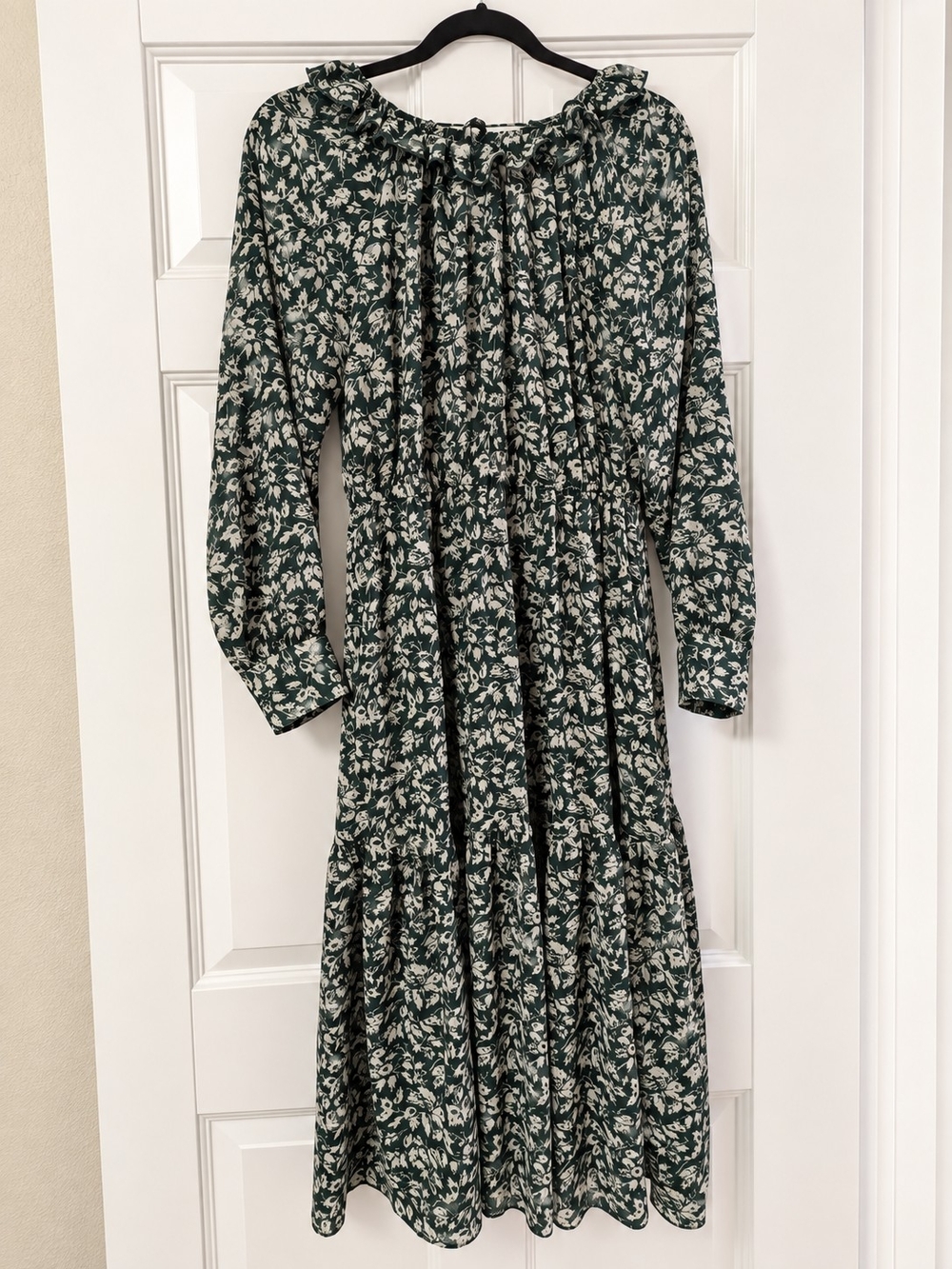 Madewell Floral Long Sleeve Boho Prarie Cottagecore Maxi Dress - Picture 4 of 6